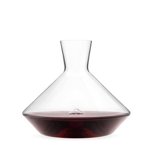 Josephinenhütte® JOSEPHINE Decanter Brilliant – Weinkaraffe 0,75l: Klares, bauchiges zum Dekantieren und Belüften von Wein.