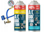 AC Doctor Paket 3in1 Klimaanlagen-Füllset – 2x R134a Auto-Schlauch. Manometer mit Schläuchen zur R134a Klima-Befüllung & Druckprüfung.