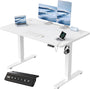 JUMMICO Elektrischer Steh-Sitz Tisch - 120x60cm, Weiss, USB