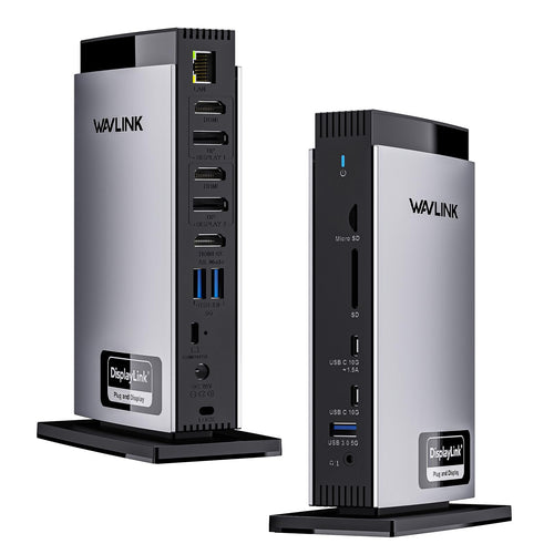 WAVLINK Displaylink USB C Docking Station - Triple Display 4K 100W