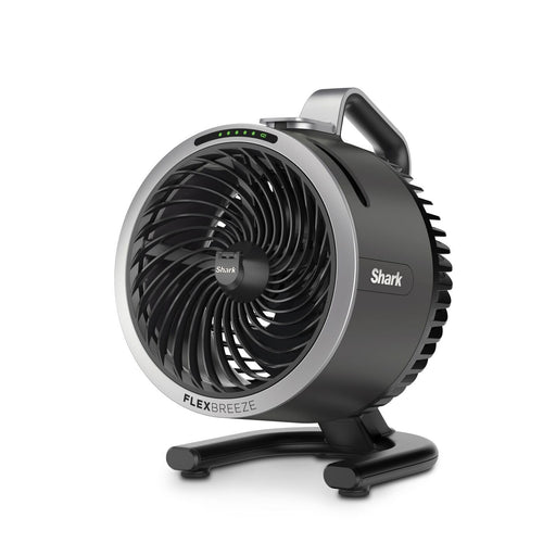 Shark FlexBreeze HydroGo Nebelventilator - Anthrazit FA050EU. Anthrazitfarbener Standventilator für Luftstrom und Nebelfunktion.