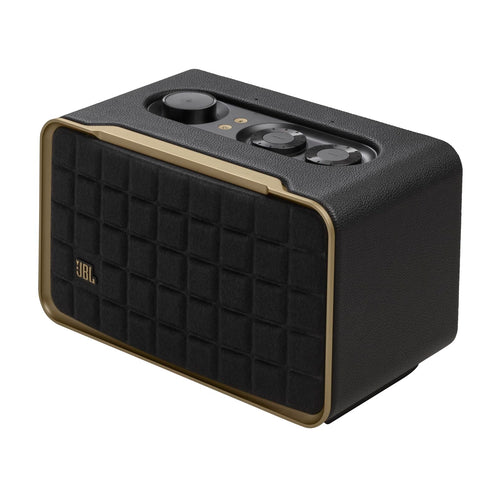 JBL Authentics 200 Smart Home Lautsprecher Bluetooth - Schwarz. Rechteckiger Lautsprecher für Bluetooth-Audiostreaming und Netzwerk-Musikwiedergabe.