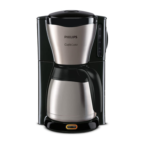 Philips HD7546/20 Filterkaffeemaschine - Thermoskanne 1.2L, schwarz. Brüht Filterkaffee und hält ihn warm.