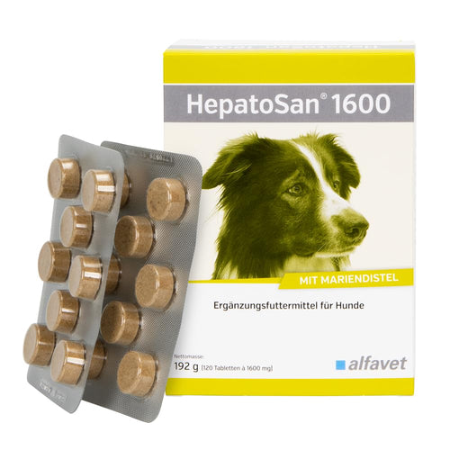 Alfavet HepatoSan 1600 Nahrungsergänzung Hunde - 120 Tabletten