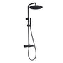 JOHO Thermostat Duschset – Regenduschkopf D30cm Matt Schwarz: Duschset mit Thermostatmischer zur präzisen Temperaturregelung.