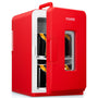 FOHERE 2in1 Mini Kühlschrank 15L Kühl- & Heizfunktion - Rot. Roter 15L Kühlschrank. Kühlt & heizt Getränke/Speisen zur Temperaturregulierung mobil.