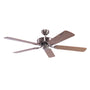 Potkuri Deckenventilator ohne Licht – Gealtert Silber, 132 cm mit Rotorblättern zur Raumkühlung und Luftzirkulation.