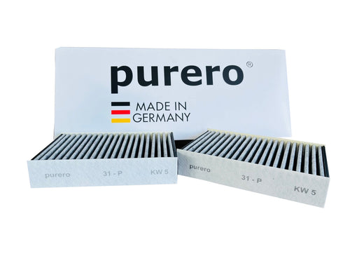 Miele DKF 31-P Aktivkohlefilter. Rechteckiger, schwarzer Filterrahmen. Dient zur Geruchsabsorption in Miele Dunstabzugshauben.