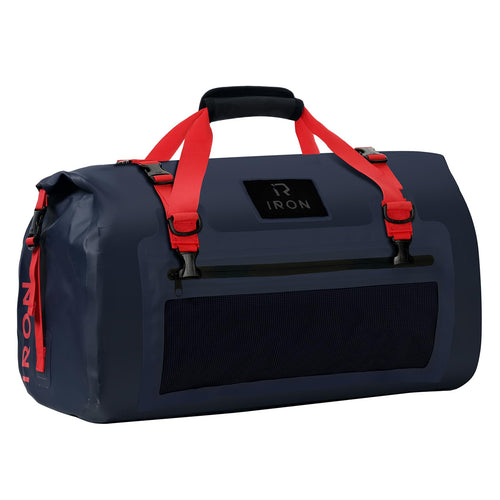 IRON JIA'S Motorrad wasserdichte Gepäckrolle - Blau 50L, blaue 50L Rolle für wasserdichten Gepäcktransport am Motorrad.