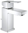 GROHE Sail Cube Einhand-Waschtischarmatur, chrom. Kubisch geformt, regelt Wassertemperatur und -menge am Waschtisch.