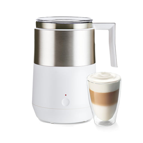 Tchibo Induktions-Milchaufschäumer für warmen & kalten Milchschaum – Cremeweiss
