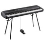 Korg SP-280 Digitalpiano 88 Tasten m. Ständer Schwarz. Schwarzes Digitalpiano mit 88 Tasten und Ständer für Musikpraxis.