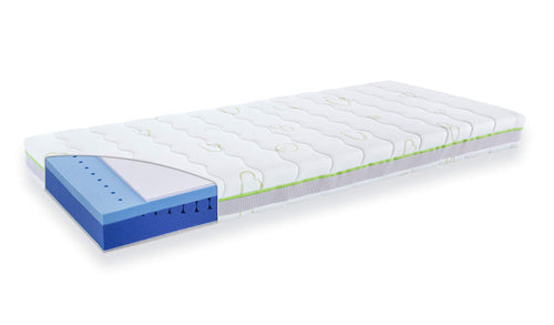 Träumeland Jugendmatratze Meeresbrise T080252 - 90x200 cm. Eine weiße, rechteckige Matratze für komfortablen Jugendschlaf.