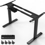 Homall Elektrisches Schreibtischgestell 2 Motoren – Schwarz