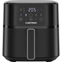 Chefman 5,7L Heißluftfritteuse, schnell & einfach, kompakte Heissluftfritteuse mit Hi-Fry Technologie, Touch Controls mit 4 Voreinstellungen, antihaftbeschichtet & spülmaschinenfest - Schwarz