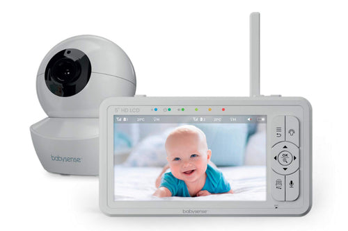 Babysense HDS2 Babyphone mit Kamera – 5 Zoll HD, Ohne WLAN. Rechteckiges Gerät mit 5-Zoll-HD-Bildschirm zur WLAN-freien Überwachung des Babyschlafs.