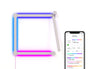 Nanoleaf Lines 90 Grad Squared Starter Kit - 4 Lichtleisten: Vier weiße, modulare Lichtleisten für smarte Farblicht-Installationen.