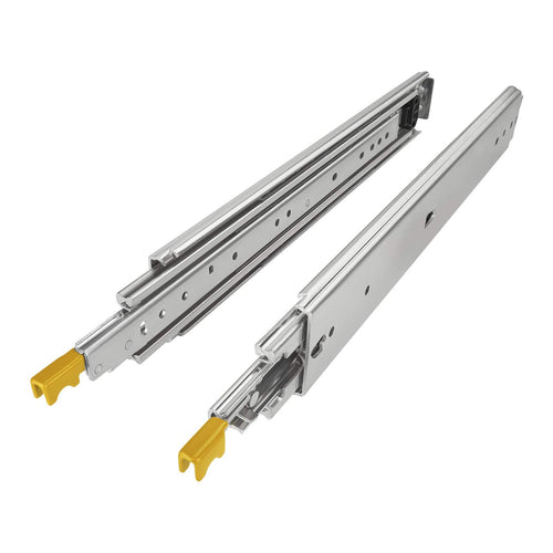 SOTECH KV2-200-H76-L1450-LC Schwerlastauszug - Lock-in/out. Stahl-Teleskopschiene für Vollauszug mit Arretierung.