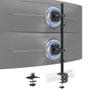 PROFIX Monitor Halterung Vertikal 2 Bildschirme 17-49 Zoll, Schwarz