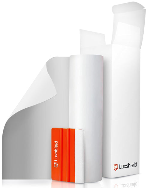 Luxshield Lackschutzfolie KFZ, transparente, matte Folie auf Rolle. Schützt Fahrzeuglack vor Kratzern und Steinschlägen.