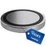 VIOKS Drehknopf 50mmØ Ersatz für Neff Siemens Herd - Twistpad Flach. Flacher, schwarzer Magnet-Kochfeldregler.