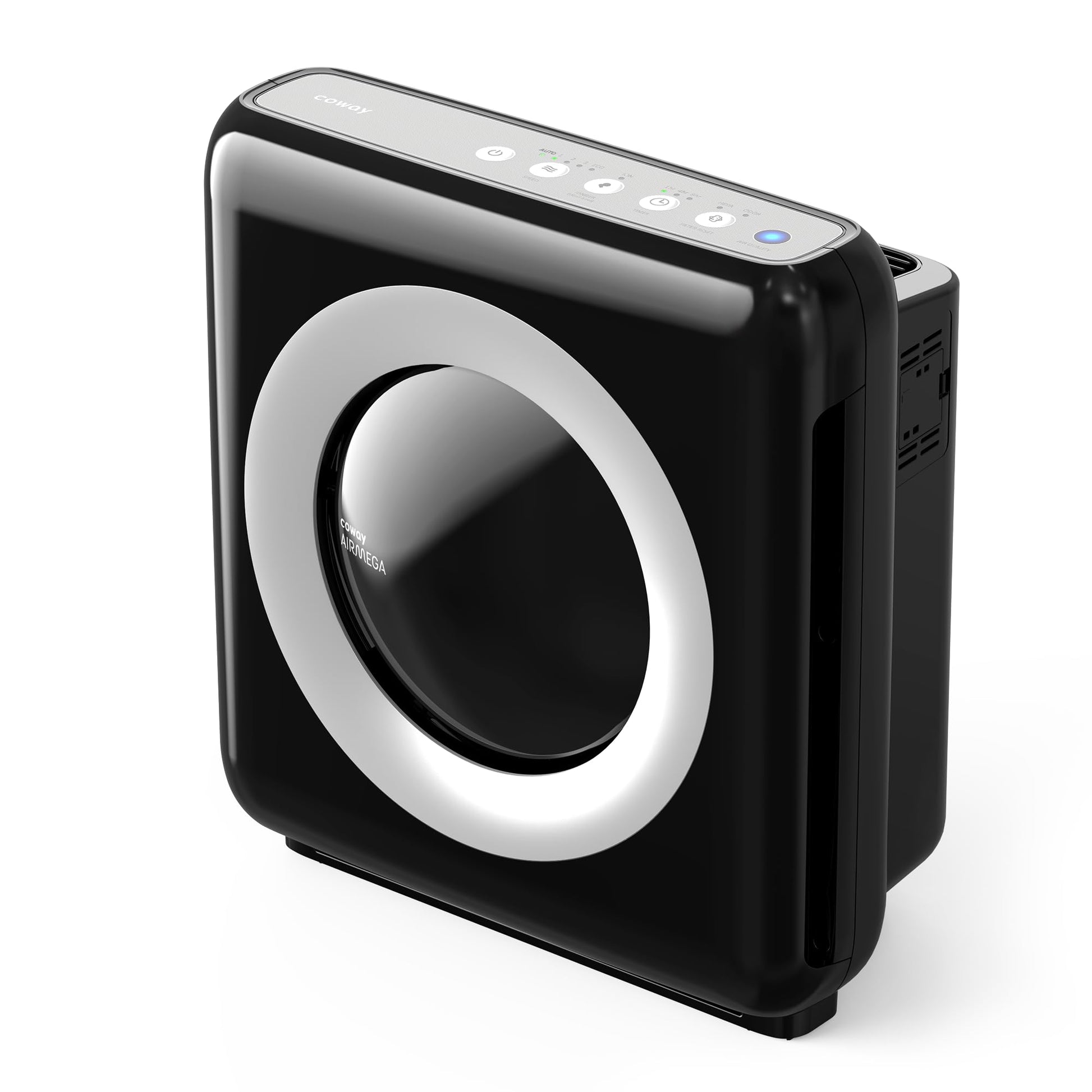 COWAY ap-1512hh MIGHTY Allergiker Luftreiniger - Schwarz. Schwarzer Luftreiniger reinigt Raumluft und reduziert Allergene.