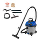 AR Blue Clean 3770 Nass- und Trockensauger, zylindrisch, blau. Er saugt Flüssigkeiten und trockenen Schmutz auf, ideal für Werkstätten.