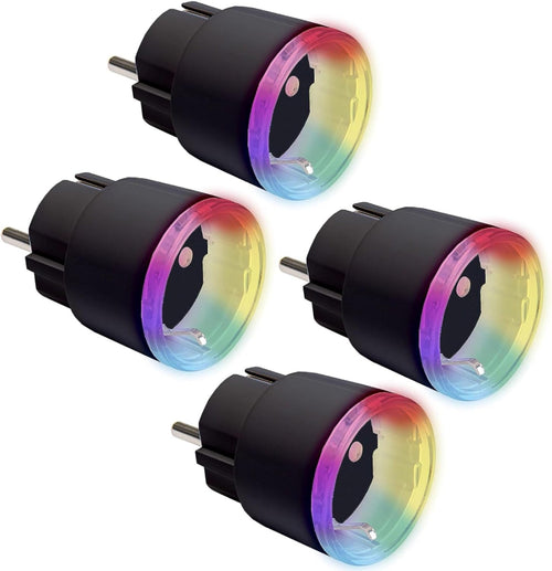 Shelly Plus Plug S Intelligente WLAN Steckdose Viererpack Schwarz