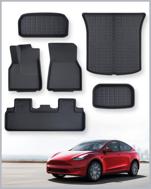 TAPTES Tesla Model Y Allwettermatten Komplett-Set (6-tlg.)
