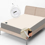 RIQINXIN leitfähige Erdungsmatte 193x203 cm - Beige. Beige Matte zur Ableitung statischer Ladung und Erdung beim Schlaf.