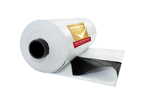 Profi Poolplane Abdeckfolie 8x8m - UV-beständig Schwarz/Weiss