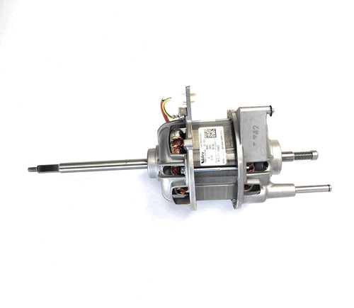 AEG kompatibler Ersatzmotor 807252402/1 - Trockner Antriebsmotor. Silberner, zylindrischer Motor treibt die Trommel an.
