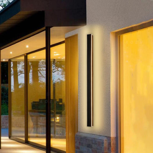 Wandleuchte Villa LED Aussen/Innen IP65 – Schwarz 80cm Warmweiss