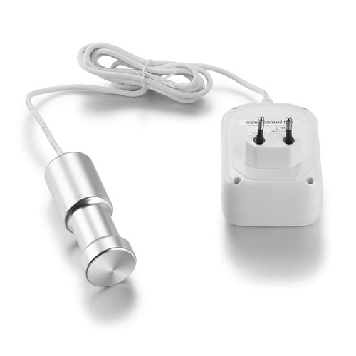 BlumWay Mini Tragbarer Ultraschallreiniger – Universal. Weißes, rechteckiges Gerät. Reinigt Brillen, Schmuck, Uhren durch Ultraschallwellen.