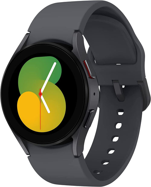 Samsung Galaxy Watch5 40mm - Graphite GPS: Runde, graphitfarbene Smartwatch. Zeichnet Gesundheitsdaten auf und ermöglicht GPS-basierte Navigation.