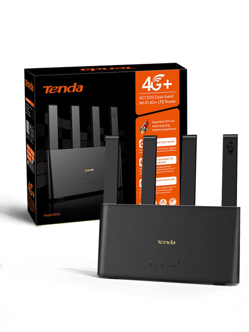 Tenda 4G08 LTE Router – 4G+ Cat6 AC1200 Dual-Band WLAN