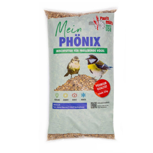 Paul's Mühle Phönix Wildvogelfutter für Brut & Aufzucht – 25 kg