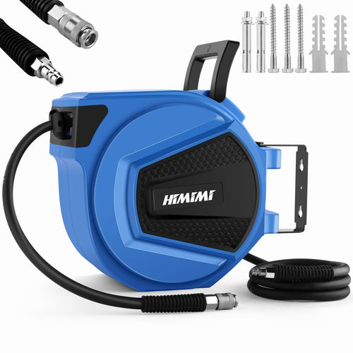 ProfiWerk Automatik Druckluftschlauch Trommel Aufroller 15m Wandmontage