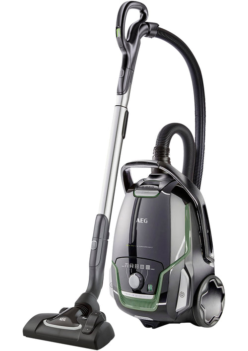 AEG VX9-2-ÖKO Staubsauger mit Beutel, 70% Recycling – schwarzgrün