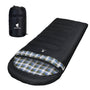 GEERTOP Campingschlafsack XXL 4 Jahreszeiten 220x100cm Schwarz-Blau