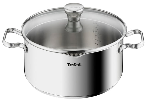 Tefal Duetto A70546 Kochtopf Edelstahl induktionsgeeignet 24cm