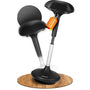 DESKSPACE Wobble Höhenverstellbarer Stehhocker – Original. Flexibler Stehhocker für dynamisches Sitzen an Stehtischen.