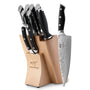 Damastmesser Set Küchenmesser – 9tlg. Profi inkl. Messerblock