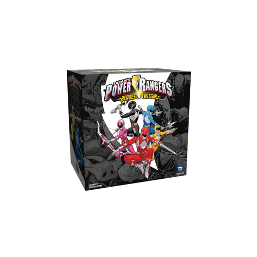 Renegade Game Studios Power Rangers: Heroes of The Grid Brettspiel. Eine farbige Spielbox für kooperatives Strategiespiel.