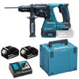 Makita DHR243RTJ Akku-Kombihammer SDS-Plus 18V Kit: Blau-schwarzer Kombihammer, SDS-Plus, für kabelloses Bohren/Meißeln in Beton.
