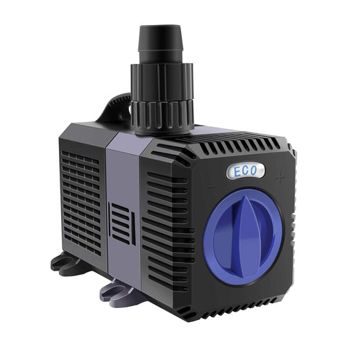 everfarel ECO Teich- und Bachlaufpumpe - 3000L/H 10W. Schwarze Tauchpumpe fördert 3000L/H für Teiche/Bachläufe bei 10W.