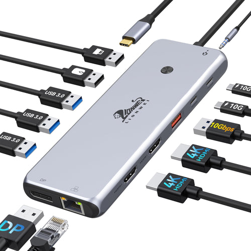 Universelle USB-C Dock Triple Display 13-in-1 4K