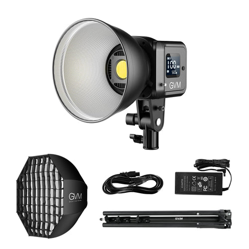 GVM LED Videoleuchte 80W COB Studiolicht - Bi-Color