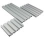 Aluminium Systemprofil Typ I 15x120mm Nut 8 – 120cm. Silbernes I-Profil zur Konstruktion modularer Systeme und Gestelle.