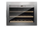 Caso WineSafe 18 EB Weinkühlschrank für 18 Flaschen – Einbau Inox: Einbaugerät, Inox, 18 Flaschen. Temperiert Wein.